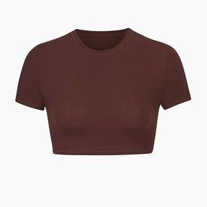 Skims fits everybody super cropped t shirt cocoa size small